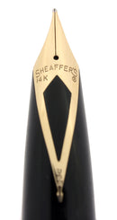 NEW OLD STOCK 1959 SHEAFFER JET BLACK PFM III PEN FOR MEN FOUNTAIN PEN STICKERED RESTORED