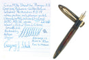 CIRCA 1936 SHEAFFER OVERSIZE GOLDEN BROWN BALANCE FOUNTAIN PEN PLUNGER FILL RESTORED OFFERED BY ANTIQUE DIGGER
