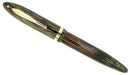 CIRCA 1936 SHEAFFER OVERSIZE GOLDEN BROWN BALANCE FOUNTAIN PEN PLUNGER FILL RESTORED OFFERED BY ANTIQUE DIGGER