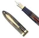 CIRCA 1936 SHEAFFER OVERSIZE GOLDEN BROWN BALANCE FOUNTAIN PEN PLUNGER FILL RESTORED OFFERED BY ANTIQUE DIGGER