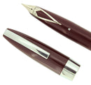 CIRCA 1959 SHEAFFER BURGUNDY PFM I PEN FOR MEN FOUNTAIN PEN SMOOTH MED NIB RESTORED OFFERED BY ANTIQUE DIGGER