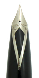 CIRCA 1959 SHEAFFER BLACK PFM I PEN FOR MEN FOUNTAIN PEN 14K EXTRA FINE NIB RESTORED OFFERED BY ANTIQUE DIGGER