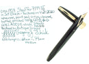 CIRCA 1959 SHEAFFER JET BLACK PFM III PEN FOR MEN FOUNTAIN PEN RESTORED OFFERED BY ANTIQUE DIGGER