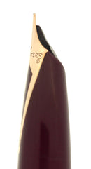C1959 SHEAFFER BURGUNDY PFM III SNORKEL FINE NIB FOUNTAIN PEN RESTORED