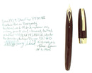 CIRCA 1959 SHEAFFER BURGUNDY PFM III SNORKEL FOUNTAIN PEN RESTORED OFFERED BY ANTIQUE DIGGER