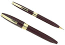 1960s SHEAFFER BURGUNDY PFM III PEN FOR MEN FOUNTAIN PEN & PENCIL NIB RESTORED OFFERED BY ANTIQUE DIGGER