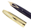 CIRCA 1959 SHEAFFER BLUE PFM V SNORKEL PEN FOR MEN FOUNTAIN PEN RESTORED OFFERED BY ANTIQUE DIGGER