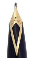 CIRCA 1959 SHEAFFER BLUE PFM V SNORKEL PEN FOR MEN FOUNTAIN PEN RESTORED OFFERED BY ANTIQUE DIGGER