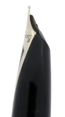 C1959 SHEAFFER JET BLACK PFM II SNORKEL XF/F NIB FOUNTAIN PEN RESTORED OFFERED BY ANTIQUE DIGGER