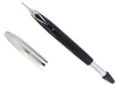 CIRCA 1959 SHEAFFER JET BLACK PFM II SNORKEL BROAD NIB FOUNTAIN PEN RESTORED OFFERED BY ANTIQUE DIGGER