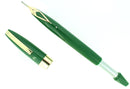 C1959 SHEAFFER GREEN PFM III PEN FOR MEN FOUNTAIN PEN RESTORED OFFERED BY ANTIQUE DIGGER