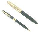 CIRCA 1959 SHEAFFER GRAY PFM V PEN FOR MEN FOUNTAIN PEN & PENCIL SET RESTORED OFFERED BY ANTIQUE DIGGER
