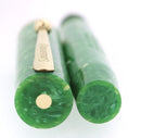 C1928 SHEAFFER FLAT TOP JADE CELLULOID PORTHOLE DEMONSTRATOR FOUNTAIN PEN OFFERED BY ANTIQUE DIGGER