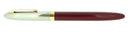 C1952 SHEAFFER CLIPPER BURGUNDY SNORKEL XF NIB FOUNTAIN PEN NEW OLD STOCK MINT OFFERED BY ANTIQUE DIGGER