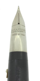 C1952 SHEAFFER CLIPPER BURGUNDY SNORKEL XF NIB FOUNTAIN PEN NEW OLD STOCK MINT OFFERED BY ANTIQUE DIGGER