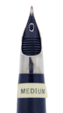 C1953 SHEAFFER CLIPPER FIESTA RED SNORKEL M NIB FOUNTAIN PEN NEW OLD STOCK MINT OFFERED BY ANTIQUE DIGGER