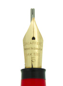 SCARCE C1952 SHEAFFER VERMILLION SNORKEL FOUNTAIN PEN AND PENCIL SET RESTORED OFFERED BY ANTIQUE DIGGER