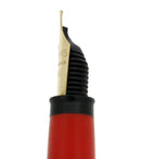 SCARCE C1952 SHEAFFER VERMILLION SNORKEL FOUNTAIN PEN AND PENCIL SET RESTORED OFFERED BY ANTIQUE DIGGER