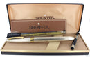 CIRCA 1993 SHEAFFER CREST REISSUE STERLING SILVER UNENGRAVED BARLEYCORN 18K NIB OFFERED BY ANTIQUE DIGGER