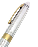 CIRCA 1993 SHEAFFER CREST REISSUE STERLING SILVER UNENGRAVED BARLEYCORN 18K NIB OFFERED BY ANTIQUE DIGGER