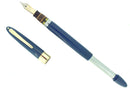 C1951 SHEAFFER TOUCHDOWN GREGG SHORTHAND NIB FOUNTAIN PEN PERSIAN BLUE NEW OLD STOCK MINT OFFERED BY ANTIQUE DIGGER
