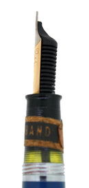 C1951 SHEAFFER TOUCHDOWN GREGG SHORTHAND NIB FOUNTAIN PEN PERSIAN BLUE NEW OLD STOCK MINT OFFERED BY ANTIQUE DIGGER