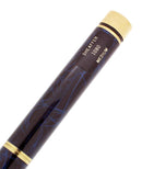 C1996 SHEAFFER TARGA LAQUE COBALT BLUE RONCE MED NIB FOUNTAIN PEN & BALLPOINT SET MINT OFFERED BY ANTIQUE DIGGER