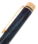 C1996 SHEAFFER TARGA LAQUE COBALT BLUE RONCE FINE NIB FOUNTAIN PEN & BALLPOINT SET MINT OFFERED BY ANTIQUE DIGGER