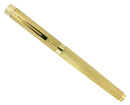 C1981 SHEAFFER TARGA 18K SOLID GOLD MASTERPIECE VANNERIE PATTERN 18K NIB FOUNTAIN PEN