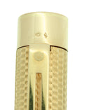C1981 SHEAFFER TARGA 18K SOLID GOLD MASTERPIECE VANNERIE PATTERN 18K NIB FOUNTAIN PEN