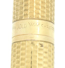 C1981 SHEAFFER TARGA 18K SOLID GOLD MASTERPIECE VANNERIE PATTERN 18K NIB FOUNTAIN PEN