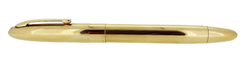 EARLY 1950s SHEAFFER WHITE DOT TOUCH DOWN ALL GOLD FILLED MODEL RESTORED OFFERED BY ANTIQUE DIGGER