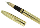 EARLY 1950s SHEAFFER WHITE DOT TOUCH DOWN ALL GOLD FILLED MODEL RESTORED OFFERED BY ANTIQUE DIGGER