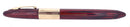 CIRCA 1942 SHEAFFER TRIUMPH CARMINE WIDE BAND PLUNGER FILL FOUNTAIN PEN RESTORED OFFERED BY ANTIQUE DIGGER