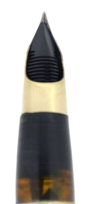 CIRCA 1947 SHEAFFER TRIUMPH VALIANT MARINE GREEN OVERSIZE FOUNTAIN PEN RESTORED OFFERED BY ANTIQUE DIGGER