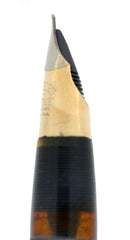 CIRCA 1947 SHEAFFER TRIUMPH VALIANT MARINE GREEN OVERSIZE FOUNTAIN PEN RESTORED OFFERED BY ANTIQUE DIGGER