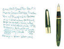 CIRCA 1947 SHEAFFER TRIUMPH VALIANT MARINE GREEN OVERSIZE FOUNTAIN PEN RESTORED OFFERED BY ANTIQUE DIGGER
