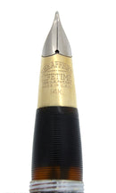 CIRCA 1947 SHEAFFER TRIUMPH VALIANT GRAY PEARL FOUNTAIN PEN PLUNGER FILL RESTORED OFFERED BY ANTIQUE DIGGER