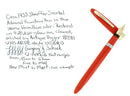 SCARCE CIRCA 1952-59 SHEAFFER VERMILLION SNORKEL FINE NIB FOUNTAIN PEN RESTORED OFFERED BY ANTIQUE DIGGER