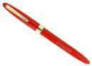 SCARCE CIRCA 1952-59 SHEAFFER VERMILLION SNORKEL FINE NIB FOUNTAIN PEN RESTORED OFFERED BY ANTIQUE DIGGER
