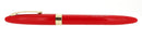 SCARCE CIRCA 1952-59 SHEAFFER VERMILLION SNORKEL FINE NIB FOUNTAIN PEN RESTORED OFFERED BY ANTIQUE DIGGER
