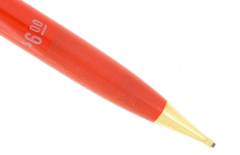 CIRCA 1956 SHEAFFER VERMILION PENCIL NEW OLD STOCK CHALK MARKED RARE COLOR OFFERED BY ANTIQUE DIGGER