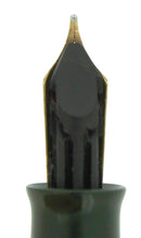 CIRCA 1943 EVERSHARP SKYLINE DARK GREEN FOUNTAIN PEN DEMI SIZE RESTORED OFFERED BY ANTIQUE DIGGER