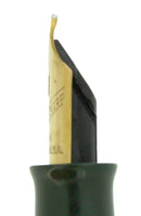 CIRCA 1943 EVERSHARP SKYLINE DARK GREEN FOUNTAIN PEN DEMI SIZE RESTORED OFFERED BY ANTIQUE DIGGER