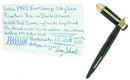 CIRCA 1943 EVERSHARP SKYLINE DARK GREEN FOUNTAIN PEN DEMI SIZE RESTORED OFFERED BY ANTIQUE DIGGER