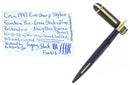 CIRCA 1943 EVERSHARP SKYLINE STANDARD SIZE FOUNTAIN PEN F - BB FLEX NIB RESTORED OFFERED BY ANTIQUE DIGGER