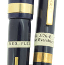 CIRCA 1943 EVERSHARP SKYLINE NAVY FOUNTAIN PEN SET NOS MINT IN BOX STICKERED