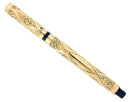 C1895 H.M. SMITH DIAMOND PATTERN GOLD FILLED OVERLAY FOUNTAIN PEN RESTORED OFFERED BY ANTIQUE DIGGER