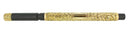 C1906 MABIE TODD SWAN FOUNTAIN PEN GOLD OVERLAY SNAIL PATTERN OVER UNDER FEED OFFERED BY ANTIQUE DIGGER