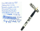 CIRCA 1919 WATERMAN 452 STERLING TREFOIL VINE FOUNTAIN PEN XF - BBB FLEX NIB RESTORED OFFERED BY ANTIQUE DIGGER